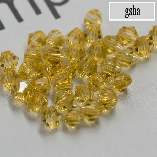gsha Купите 1 и получите 1 бесплатно! Хрустальные биконусные бусины высшего качества стеклянные бусины для одежды, браслеты ожерелья Аксессуары - Цвет: gsha