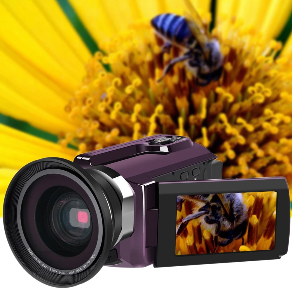 4K видеокамера Ultra HD 60 FPS цифровой видеорегистратор Wi-Fi ночное видение ЖК-экран Внешний с широкоугольным объективом