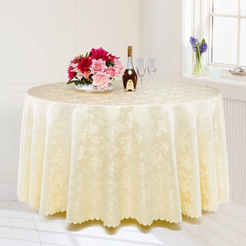 Europe Stle Tablecloths Multi-function Camellia Flower Pattern Restaurant Banquet Table Cloth Round Rectangular | Дом и сад