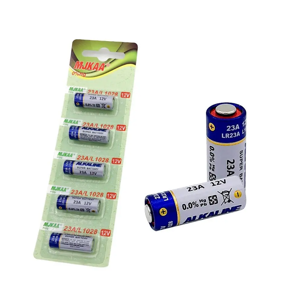 5 шт. MJKAA A23 батареи 23A 12V щелочные для гаражных ворот открывалка без ключа входные