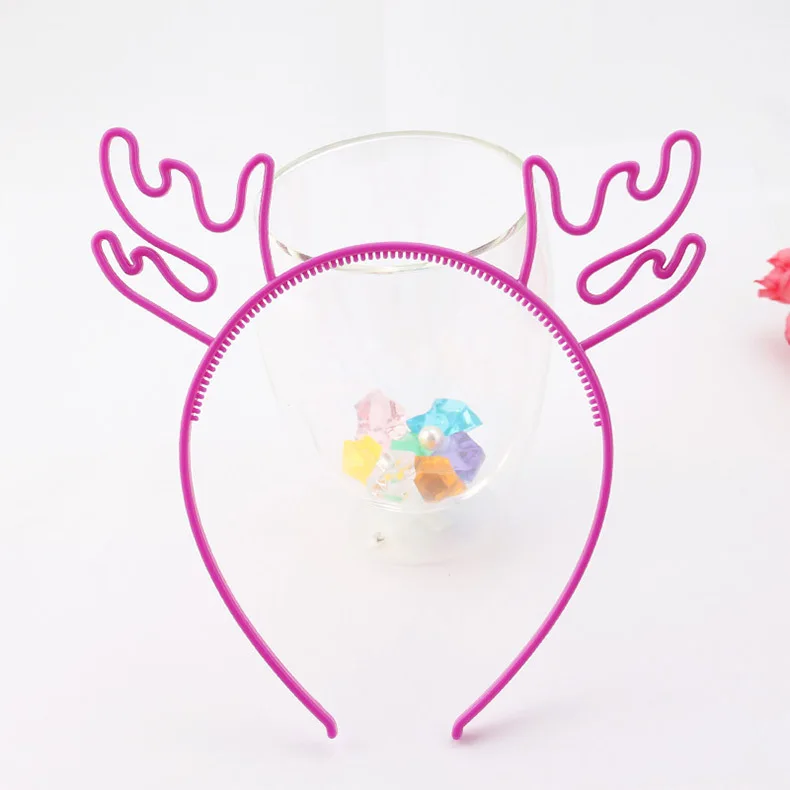 Candy Colors Elk Deer Headband Children Girls Princess Hairband Hair Accessory Birthday Headwear Party Favor|Аксессуары для волос