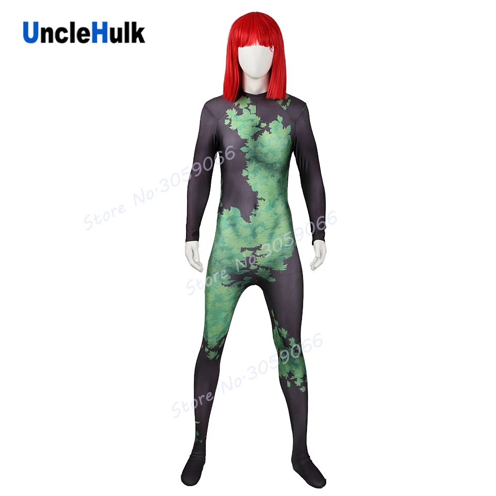 Ядовитый плющ Pamela Lillian Isley спандекс Zentai Костюм | UncleHulk Тематическая одежда и