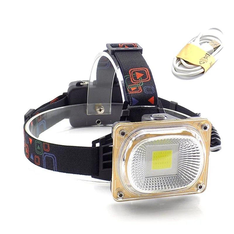 Фонарь налобный Аккумуляторный с зарядкой от USB и COB матрицей|Налобные LED-фонари| |