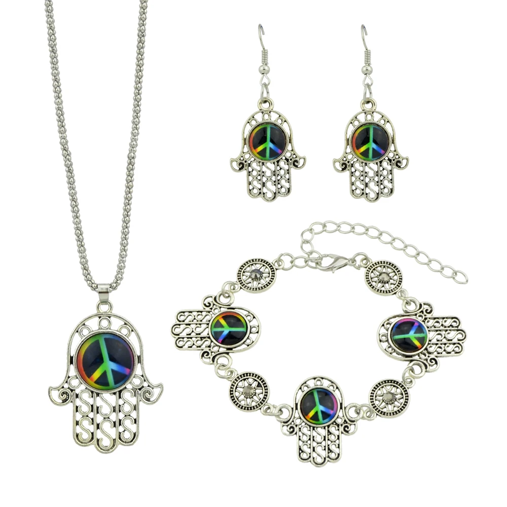 Заявление Bijoux серебро Цвет цепи с ручной Форма кулон Цепочки и ожерелья Висячие