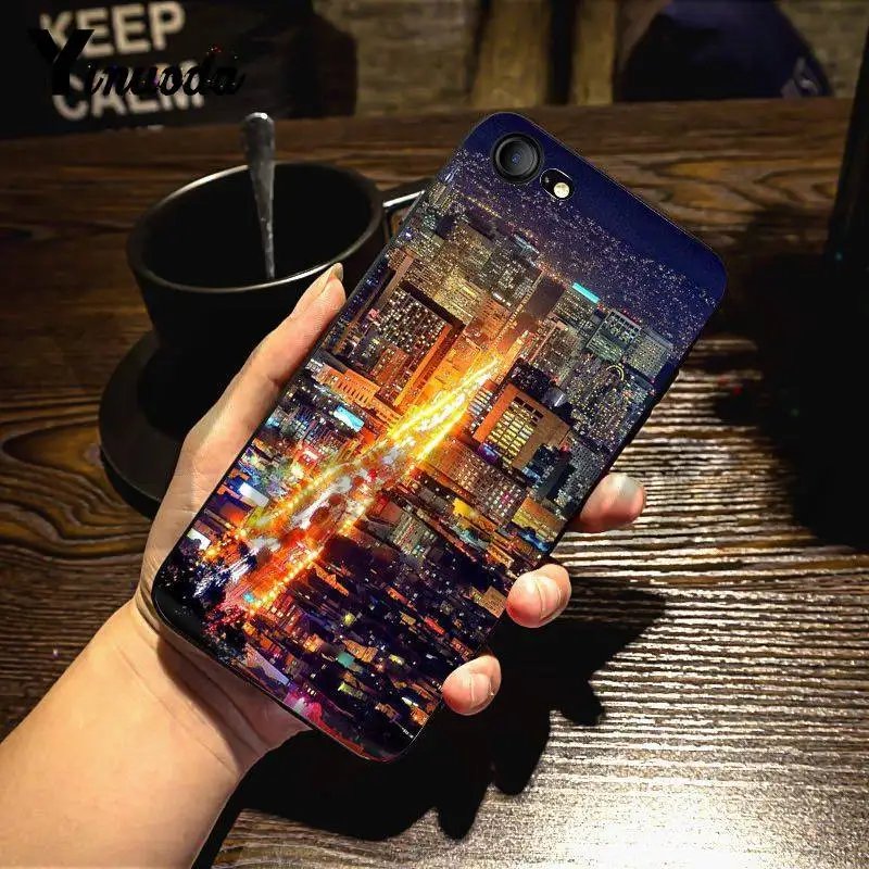 Чехол Yinuoda для iphone 7 6 X США города Сан Франциско строительный мост Роскошный чехол