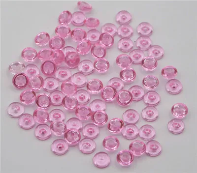 Pink 100 шт./упак. акриловые Пластик шахматы круглый Pawn штук, настольная карточная игра, настольные игры, Запчасти аксессуары для slime игры 8 видов цветов - Цвет: Pink