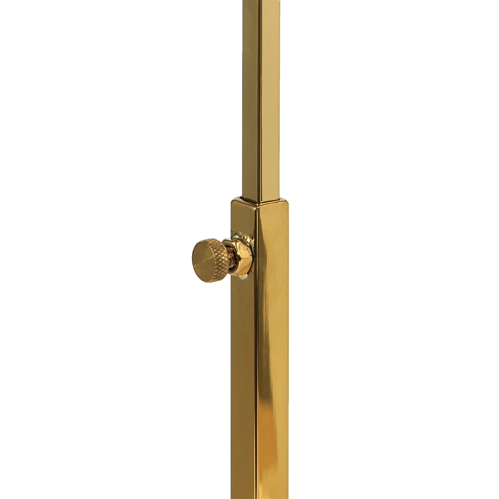 Регулируемая золотистая/титановая металлическая Женская подставка для