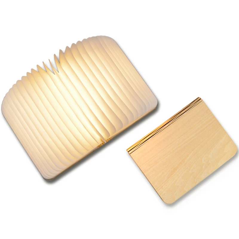 Z30Litwod новый творческий Деревянный складной свет книга USB ночник Новые