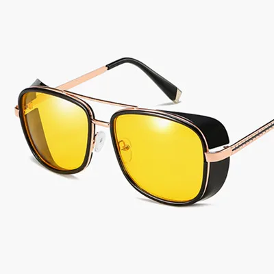 C9 Black.Yellow Phoemix унисекс часы пробной серии солнцезащитные очки в стиле стимпанк Солнцезащитные очки Modis Oculos Железный человек Роскошные Для женщин Для мужчин Брендовая Дизайнерская обувь UV400 - Цвет линз: C9 Black.Yellow