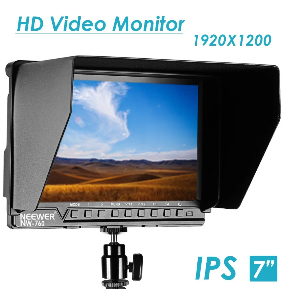 Neewer F200 полевой монитор ультратонкий 7 дюймов ips экран 1080 P Full HD 1920x1200 поддержка 4 k