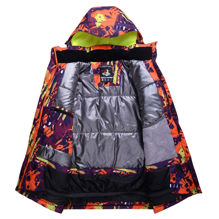 Зимняя Лыжная куртка ветрозащитная 2017 для сноуборда водонепроницаемая с