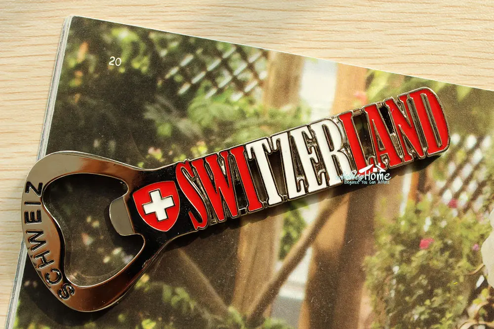 Швейцария туристических путешествий сувенир металлический магнит на