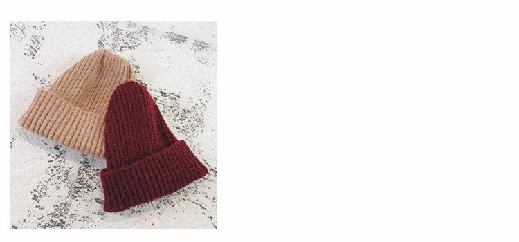Beanies Women Solid Knitted Casual Warm Skullies Korean Style Elegant Student Hats Chic Womens Lovely Caps Autumn Winter Fashion