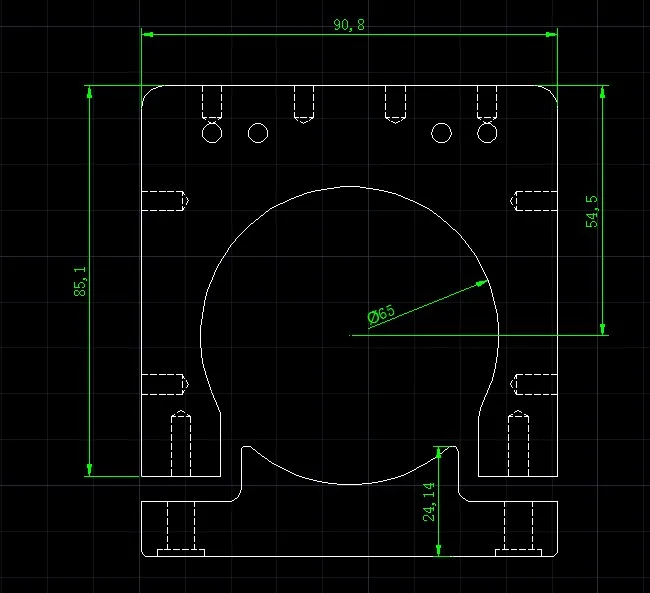 C BEAM машина DIY части 65 мм/68 75 мм/71 мм диаметр CNC маршрутизатор крепление шпинделя