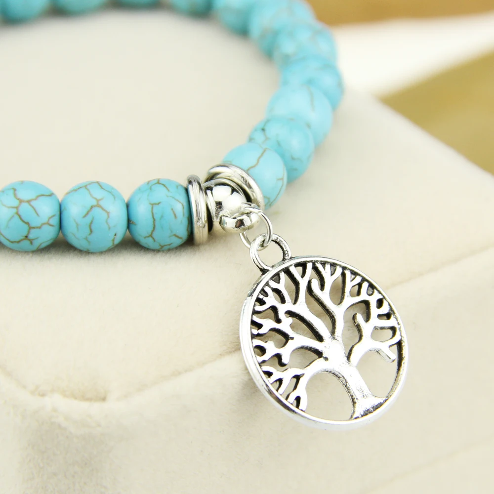 Дропшиппинг Античная голова Шарм с Лава оникс бирюзы натуральный камень Набор