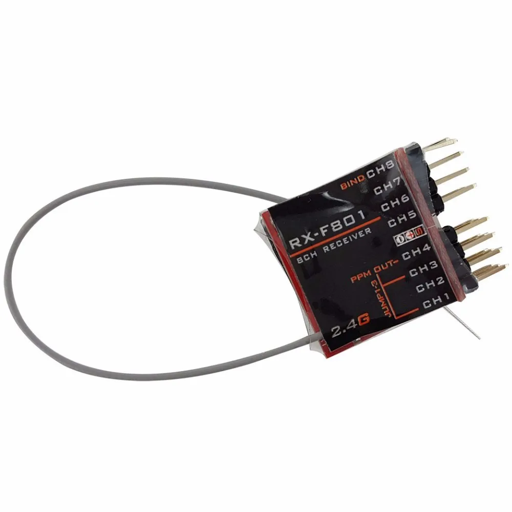RX F801 8CH приемник с выходом PPM совместим FRSKY X9D/X9D PLUS/DJT/DFT/DHT тюнер для RC самолета|ppm