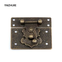 10pcs 5545mm antique vintage style brass hardware vintage bronze wooden box cabinet toggle latch hasp antique