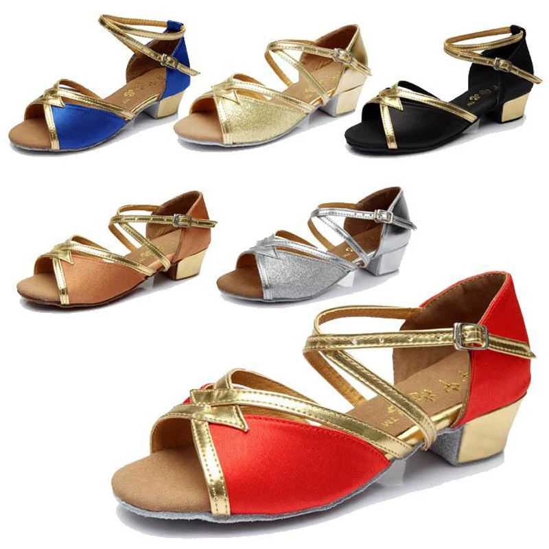 Детская обувь для латиноамериканских Танго Бальные комнаты девочек фирменная со