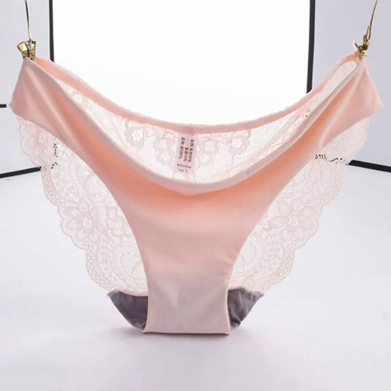 1 шт. женские кружевные сексуальные трусики ультра тонкое прозрачное цветочное