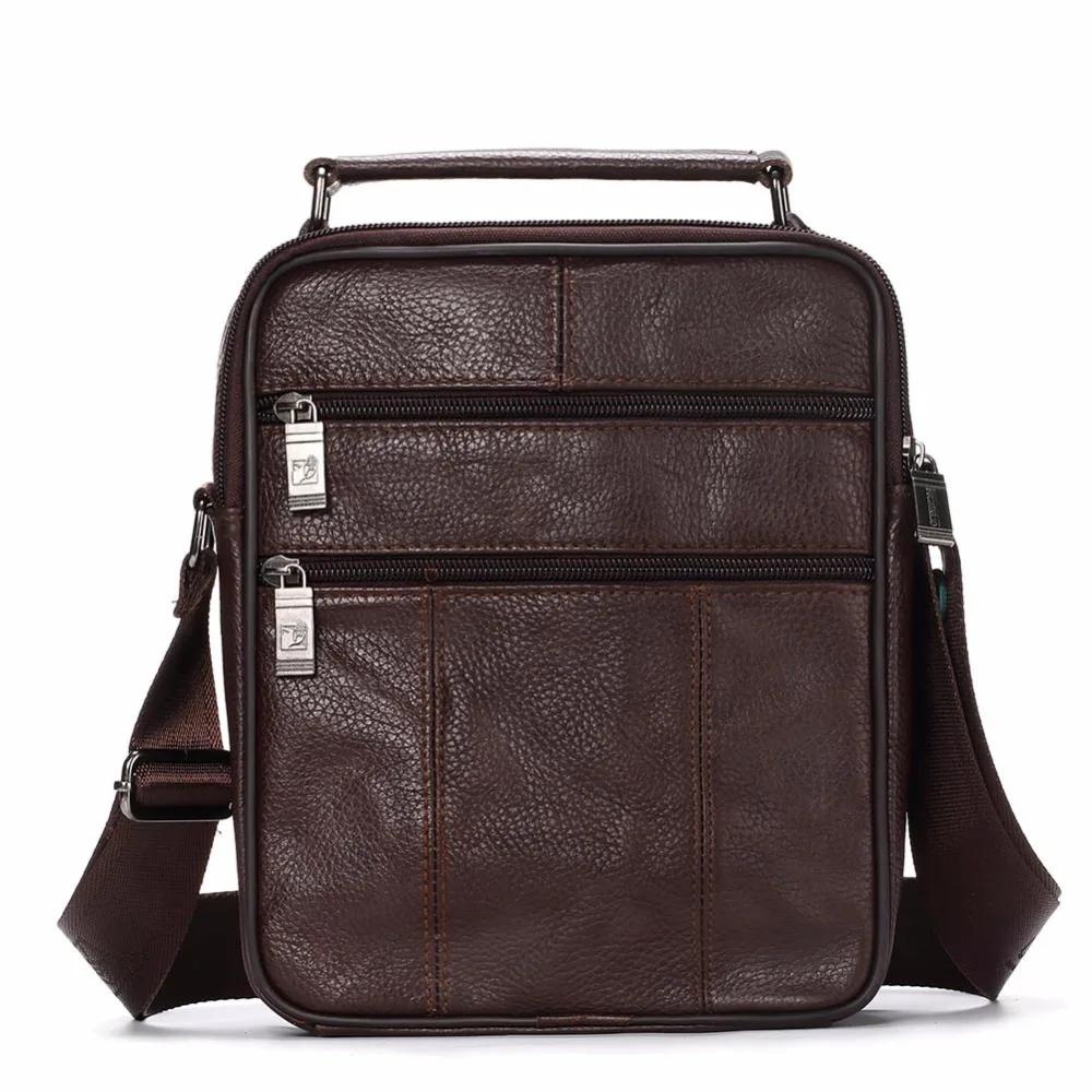 FUZHINIAO 2018 New Style Messenger Bags For Men High Quality Genuine Leather Handbags Business Casual Multifunction Shoulder Bag |