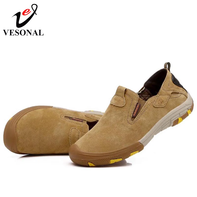 VESONAL 2018 Genuine Leather Moccasins Male Shoes For Men Loafers Adult Slip On Driving Walking Soft Spring Casual Footwear 9033 | Обувь