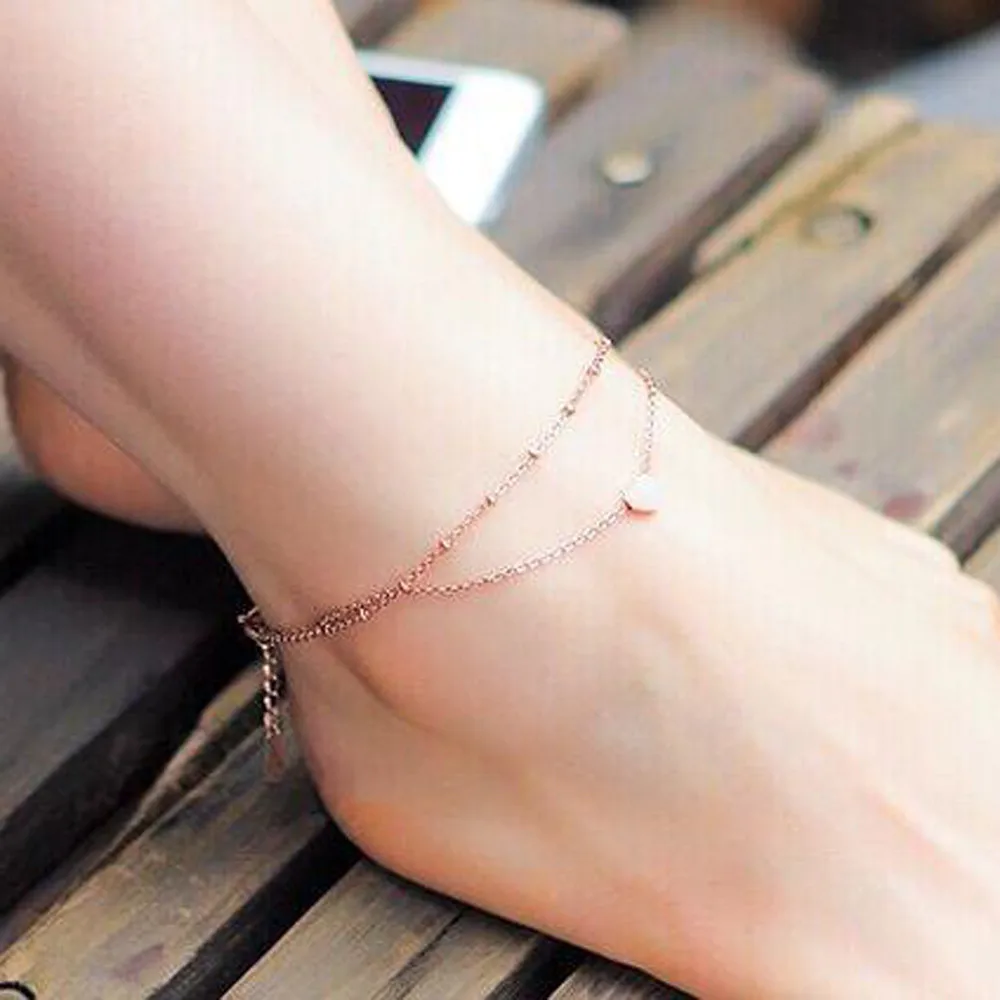 Brand One Row Shiny Crystal Tennis Stretch Anklet Foot Chain Ankle Bracelet Clear Rhinestone Anklets Beach Fashion Jewel | Украшения и