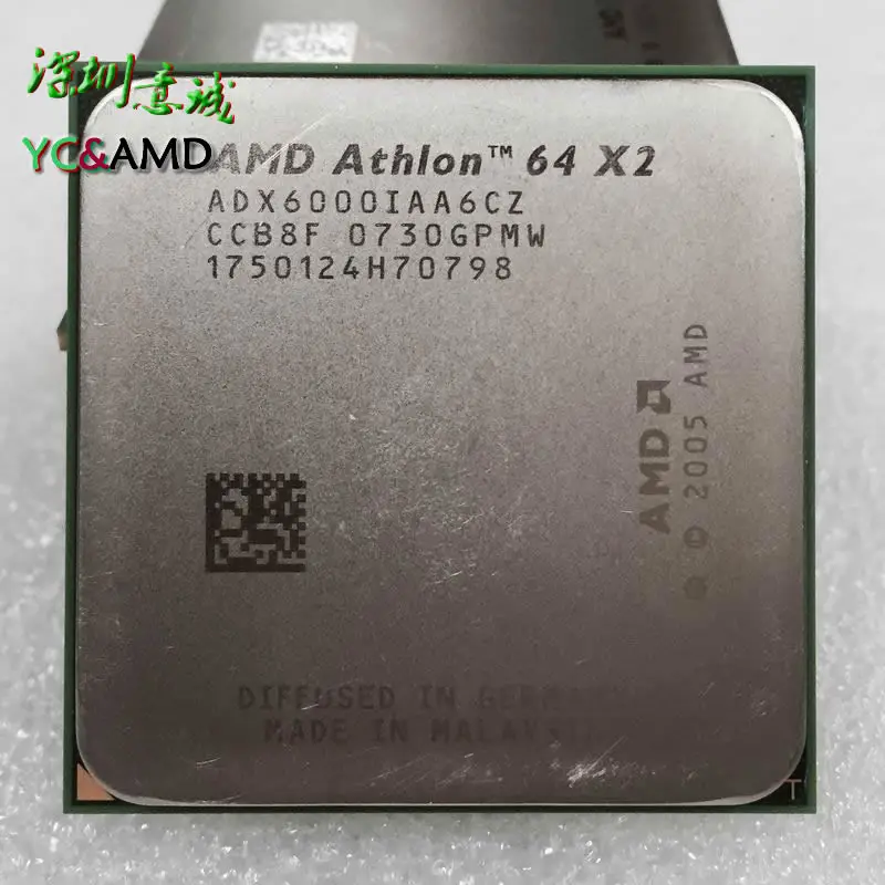 AMD Athlon 64x2 6000 + 3.0 ГГц Кэш 2 МБ двухъядерный Процессор разъем AM2 ADX6000IAA6CZ 940 pin