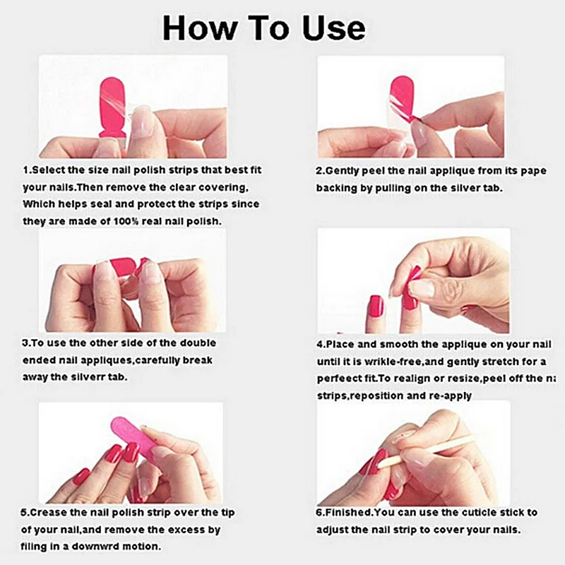 Дизайн ногтей Стикеры патч 100% Лаки для Ногтей полосы Обёрточная бумага