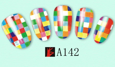 Смешанные 48 дизайнов, наклейки для ногтей, сексуальные, милые, красочные, полные наклейки, сделай сам, переводная вода, полировка фольгой, маникюр, A097-144