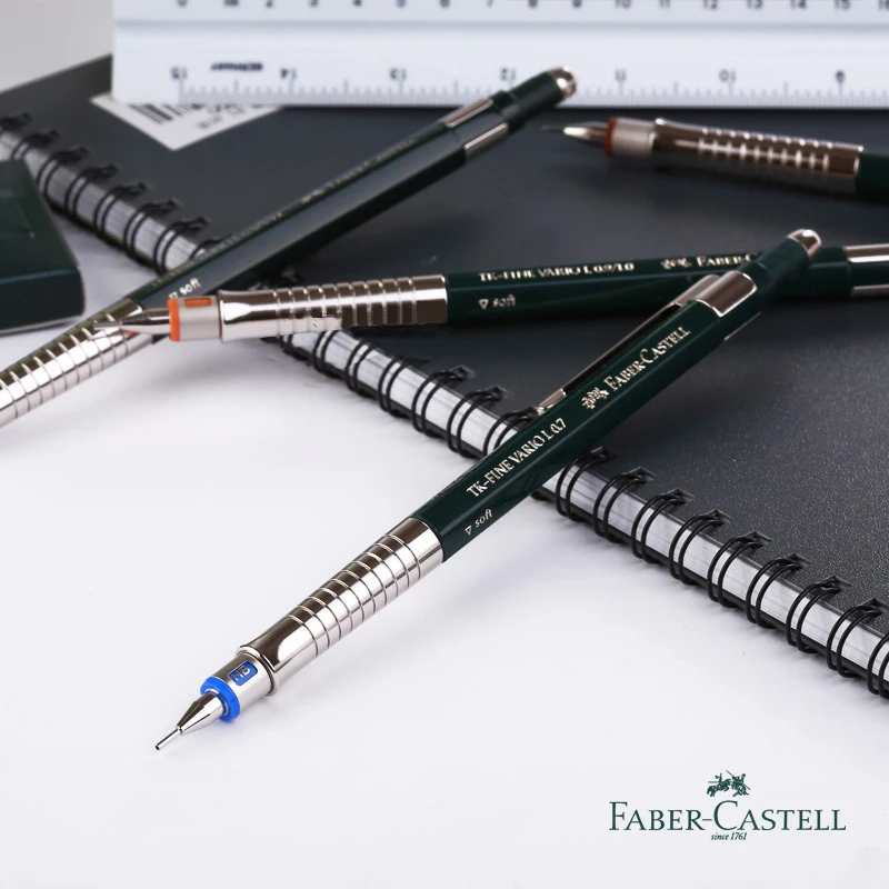 Германия Faber Castell механические карандаши жесткий/мягкий режим 0,35/0,5/0,7/1,0 мм графический дизайн канцелярских товаров