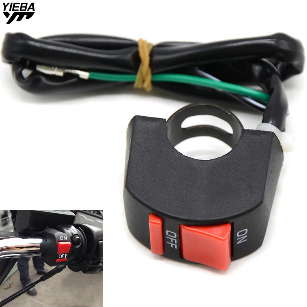 Универсальный мотоциклетный руль с кнопкой вкл/выкл выключатель света для YAMAHA TMAX