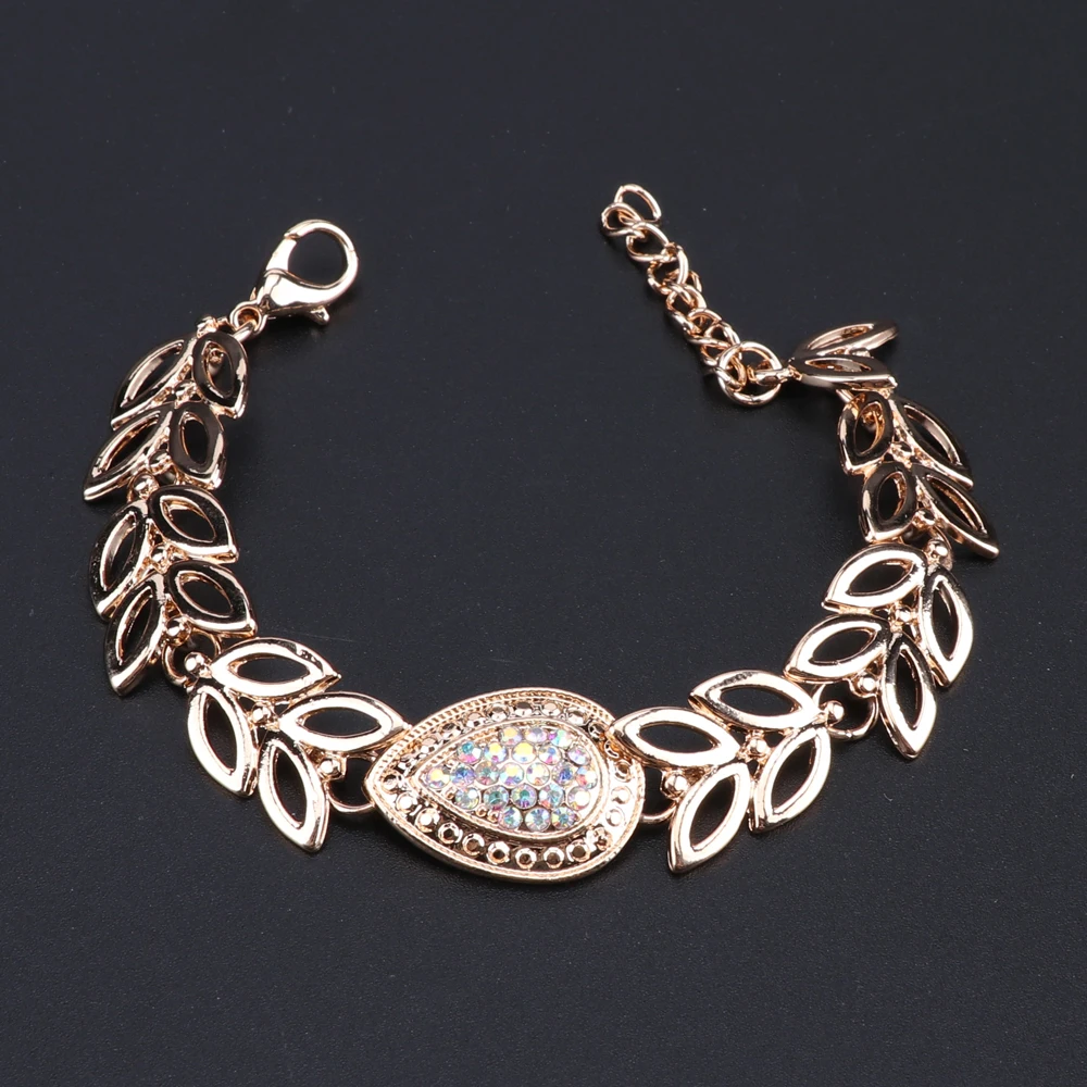 OEOEOS свадебный ювелирный набор африканские бусы золотого цвета ожерелье серьги