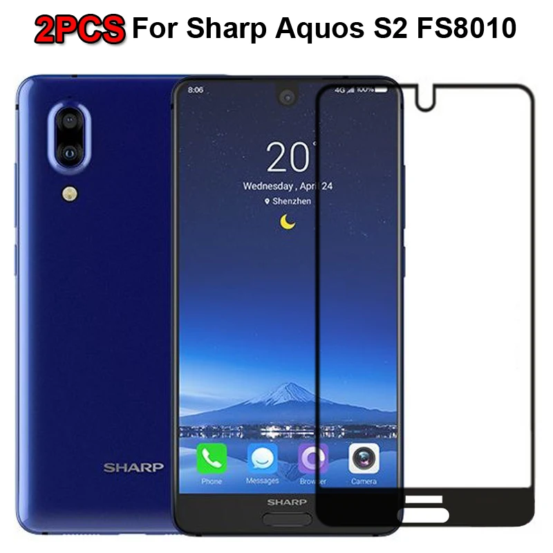 2 предмета в комплекте Полный закаленное защитное Стекло для Sharp Aquos S2 5 Экран