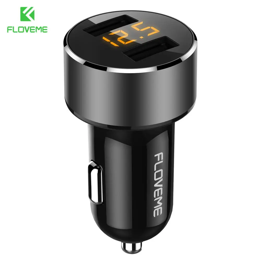 Быстрое Автомобильное зарядное устройство FLOVEME 18 Вт USB 3 6 А для iPhone Type C с двумя