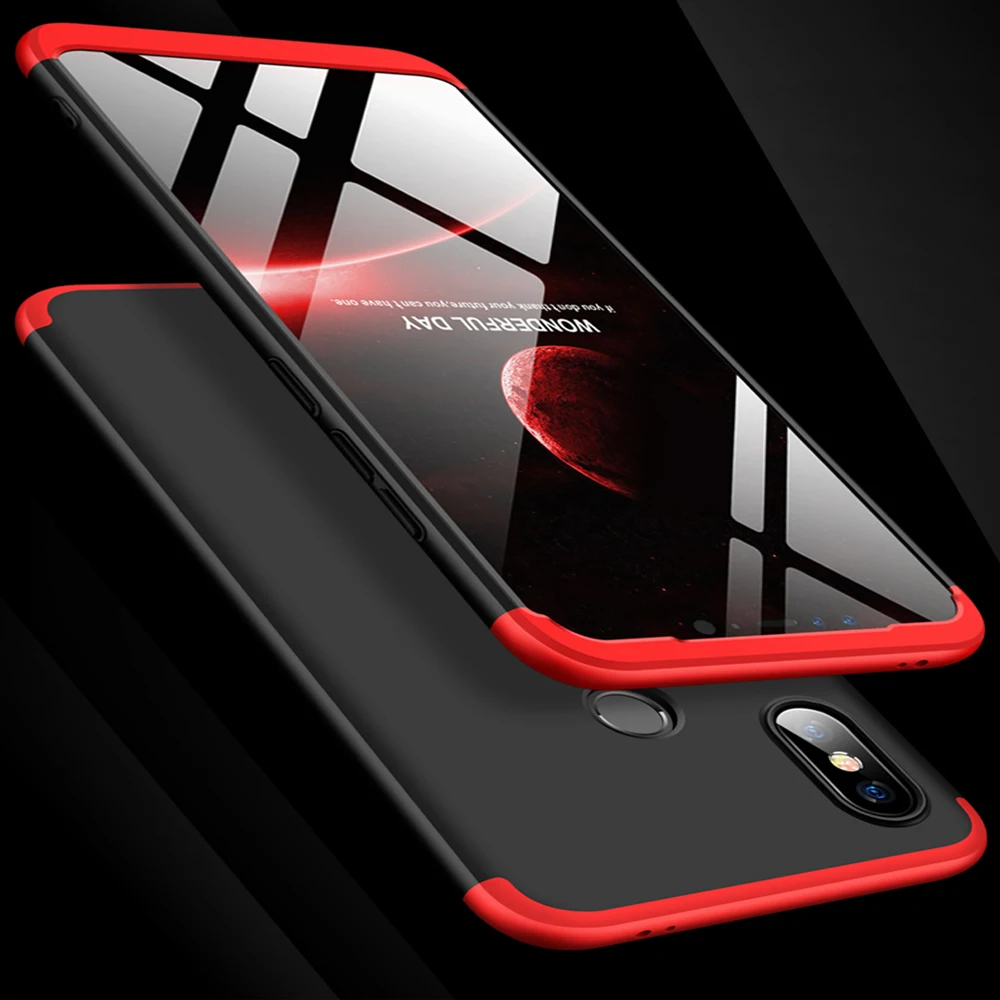 

360 Degree Full Cover Case For Xiaomi Mi8 SE Mi 8 SE With Tempered Glass Luxury Plastic Case For Xiaomi 8 SE Mi 8SE Phone Bag