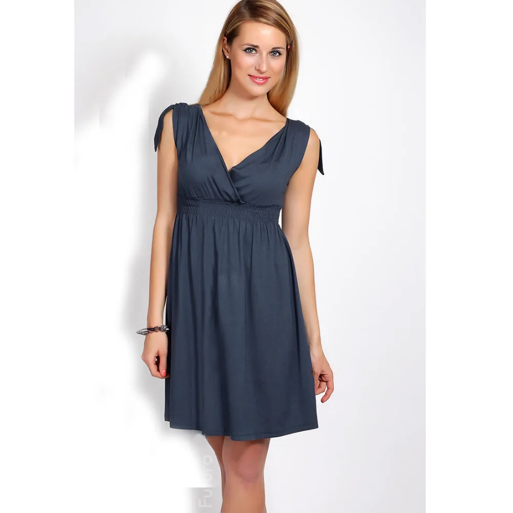 Женское платье с V образным вырезом без рукавов|fashion women dress|women dresswomen fashion dress |