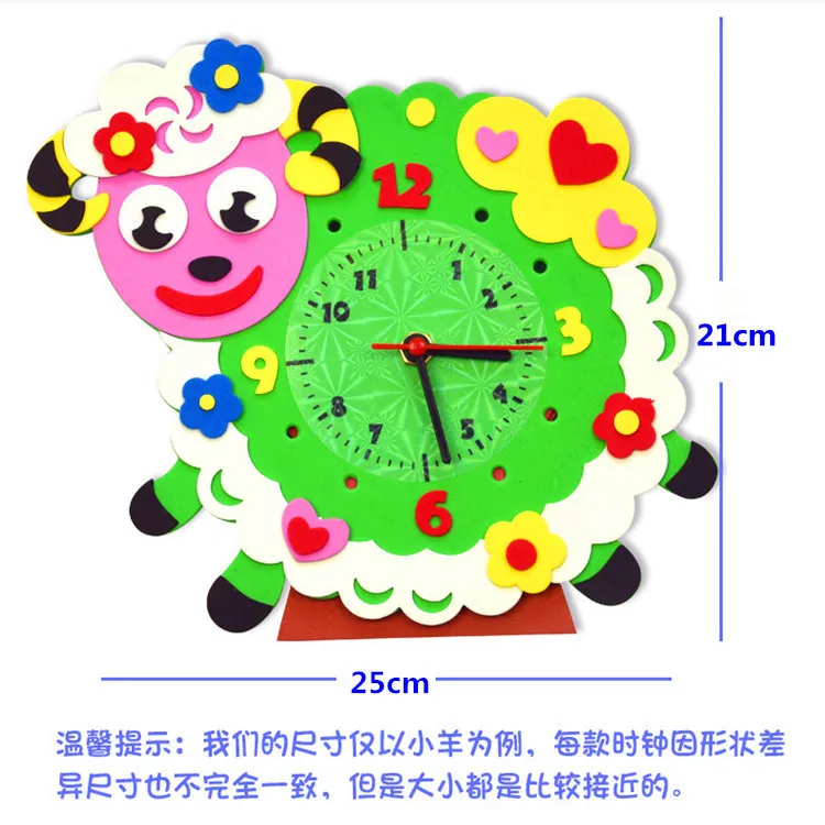 Часы из ЭВА оригинальные детские часы серии O сделай сам Ручные Цифровые и