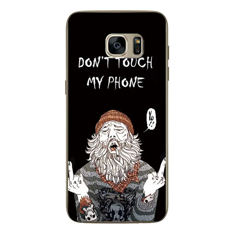 Case For Samsung Galaxy S7 SM-G9300 Phone Protective Back Cover Tiger Wolf Drawing Design Edge |