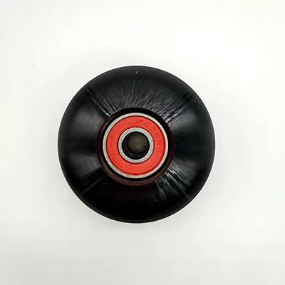 with bearing Скейтборды колеса ПУ супер отскок 4 шт./лот 52*32 мм 100A черный - Цвет: with bearing