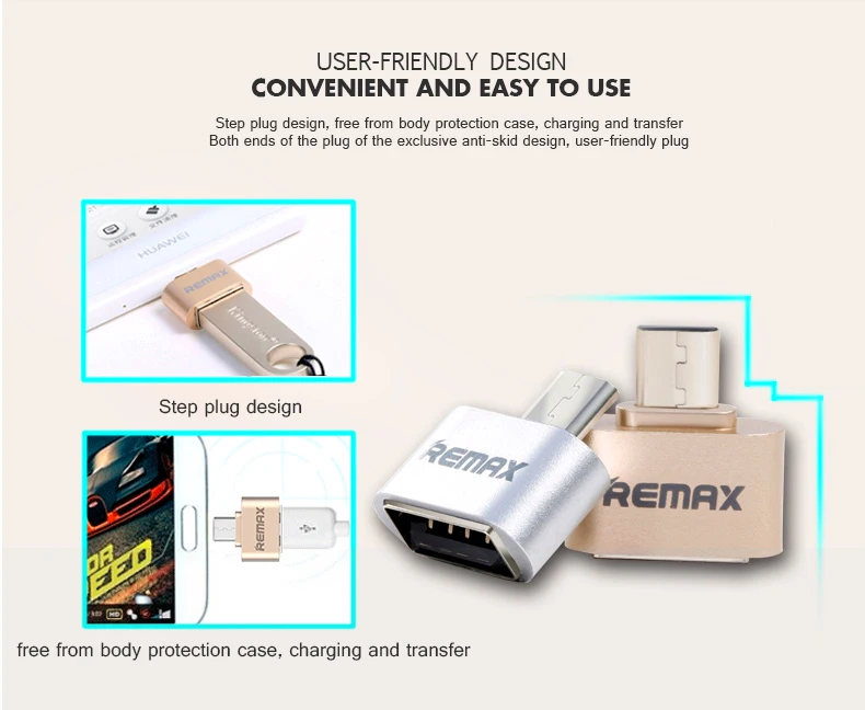 REMAX Micro USB OTG адаптер Женский USB micro USB Мужской данных адаптер дорожный преобразователь флеш-накопитель для Xiaomi samsung Android