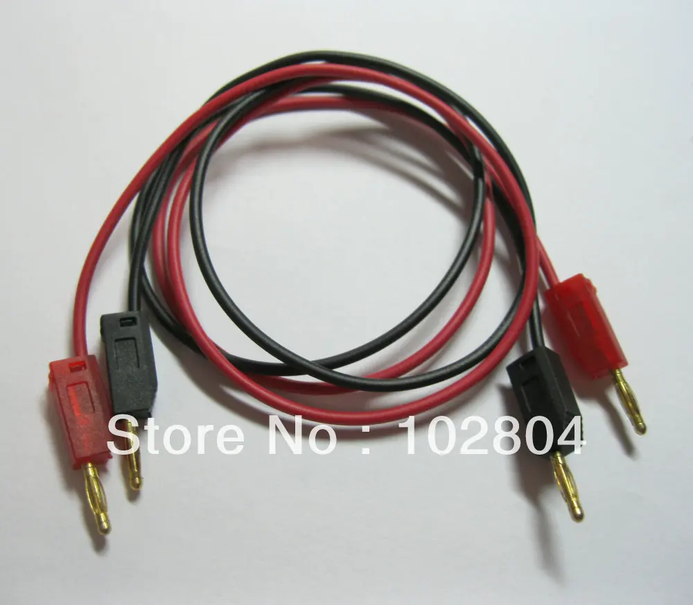 5 комплектов 2 мм позолоченный Тестовый Кабель с банановым штекером цвета длиной