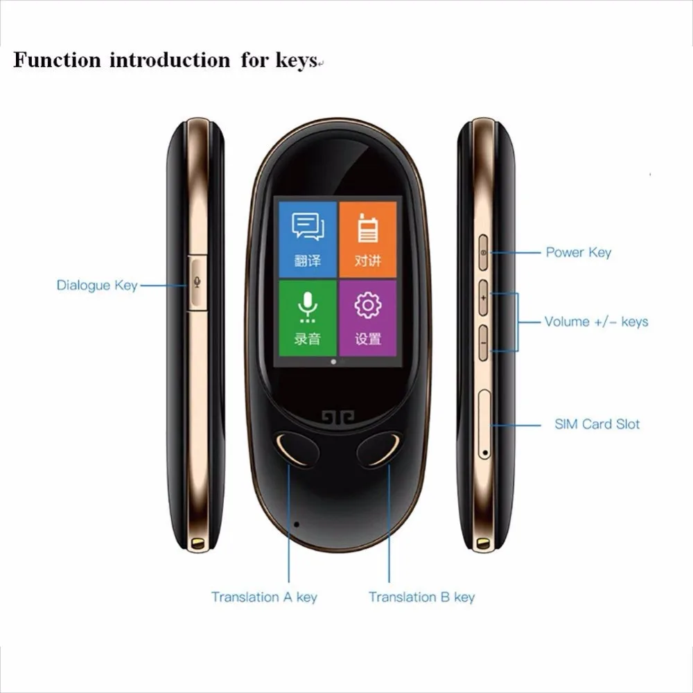 Language Translator Device 72 Languages Real Time Translation Portable Instant Digital Voices Handhold Simultaneous Interpreter|Звуковой