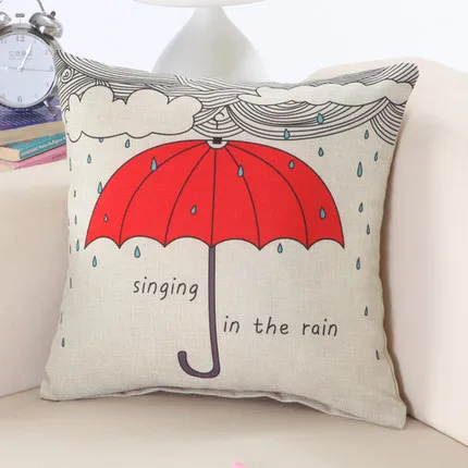 Креативная детская Милая льняная Подушка с принтом LOVE наволочки для дивана