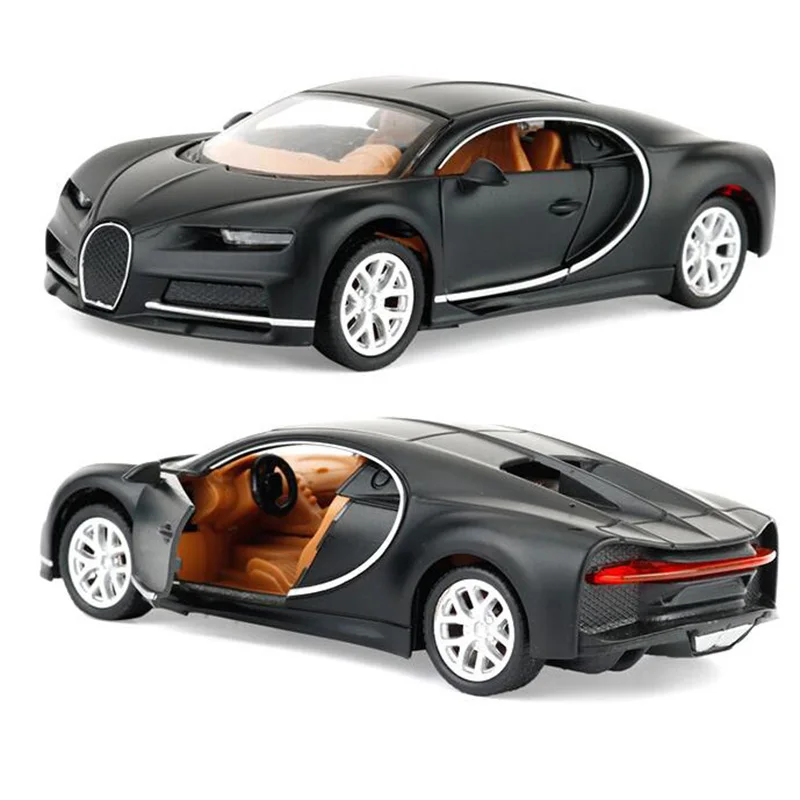 Игрушечный автомобиль Bugatti Chiron в масштабе 1:32 из металлического сплава литой