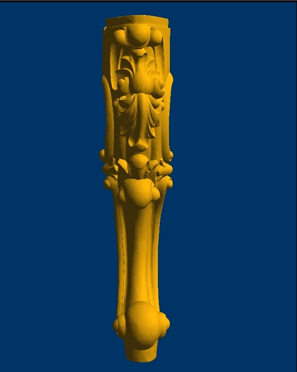 

3d model relief for CNC in STL file format Table Furniture leg--73