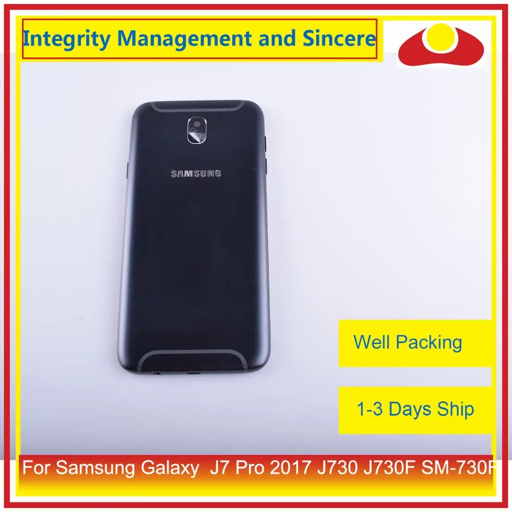 Оригинальный корпус для Samsung Galaxy J7 Pro 2017 J730 J730F с аккумулятором каркас двери задняя