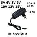 AC 110-240V DC 3V 4,5 V 5V 6V 7,5 V 9V 12 V для 1A светодиодный светильник Универсальный адаптер 12 V 1 A AC/DC преобразователь источник питания 12 V