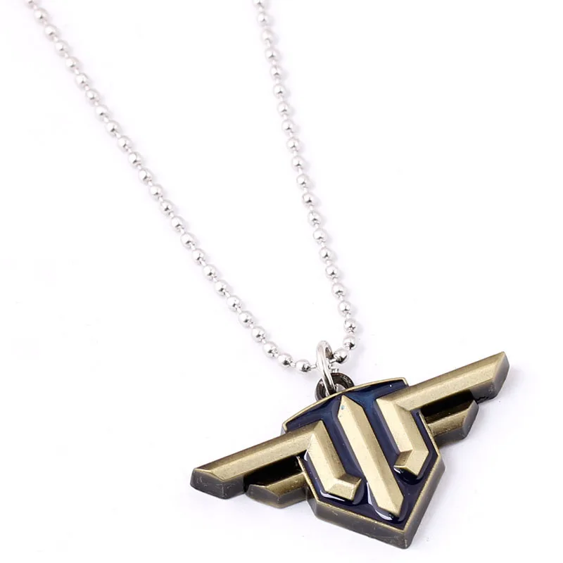 FPS Game World Of Warships Round Bead Chain Choker Necklace WOWS Alloy Pendant Keychain Keyring Men Women Fashion jewelry Gift | Украшения