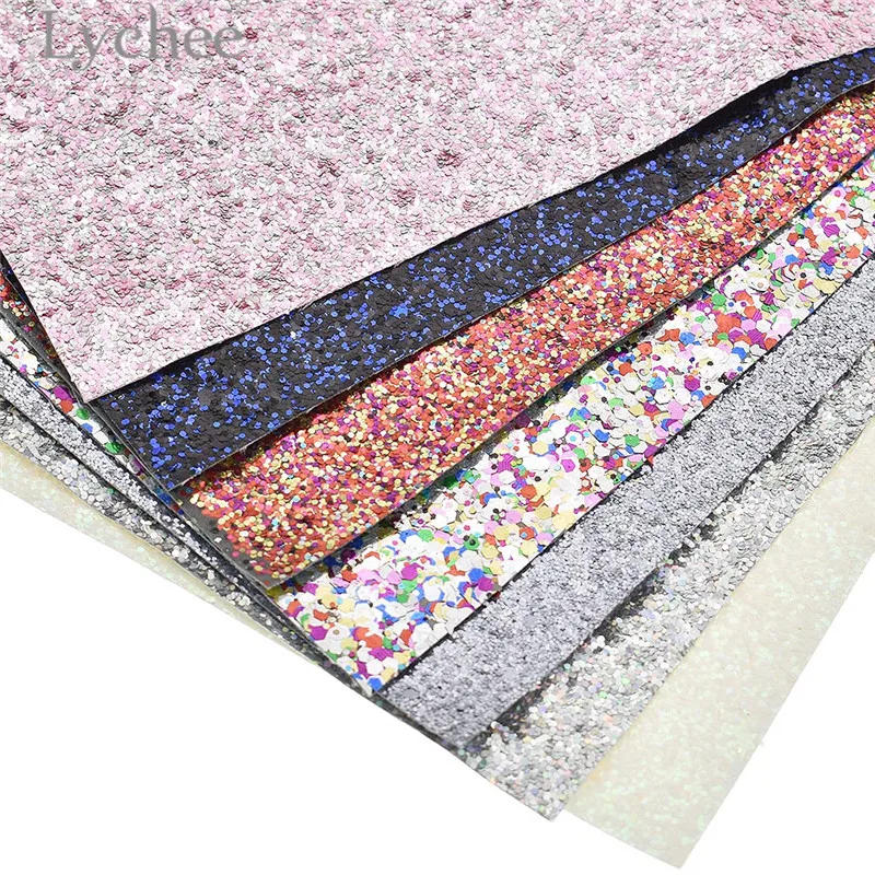 Lychee Life 29x21 см A4 плотная блестящая ткань из искусственной кожи высокого качества для шитья Синтетическая Кожа DIY материал для сумок одежды