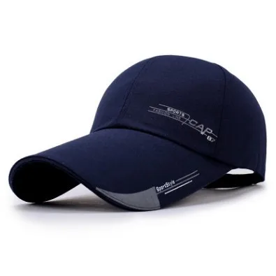 navy blue XdanqinX удлиненная хлопковая бейсболка с солнцезащитным козырьком для мужчин и женщин, индивидуальная модная мужская Кепка с язычком, женская кепка с конским хвостом в стиле хип-хоп - Цвет: navy blue